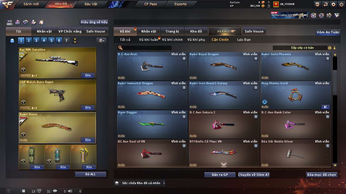 shop acc cf uy tin gia re